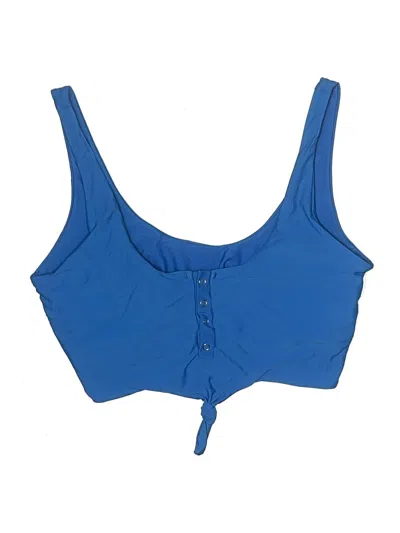 Pre-owned Zaful Swimsuit Top Blue Swimwear