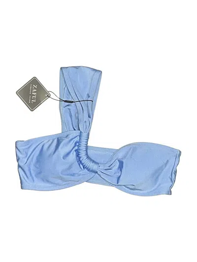 Pre-owned Zaful Swimsuit Top Blue Swimwear
