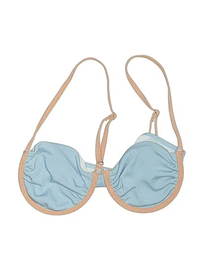 Pre-owned Zaful Swimsuit Top Blue Swimwear