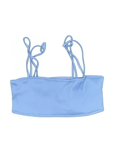 Pre-owned Zaful Swimsuit Top Blue Swimwear
