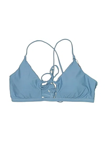 Pre-owned Zaful Swimsuit Top Blue Swimwear