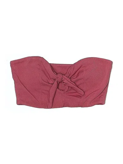 Pre-owned Zaful Swimsuit Top Burgundy Swimwear