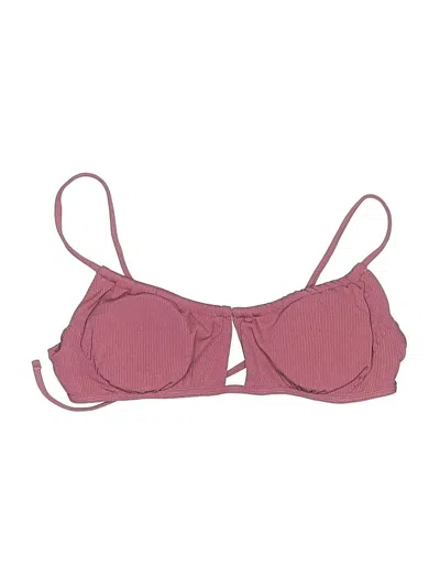 Pre-owned Zaful Swimsuit Top Burgundy Swimwear