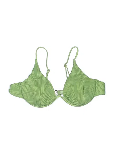Pre-owned Zaful Swimsuit Top Green Swimwear
