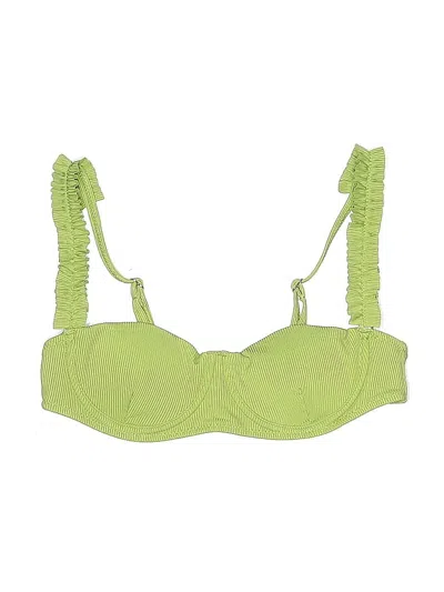 Pre-owned Zaful Swimsuit Top Green Swimwear
