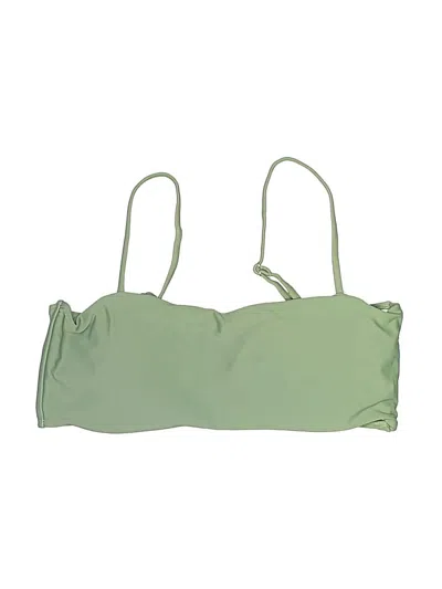 Pre-owned Zaful Swimsuit Top Green Swimwear