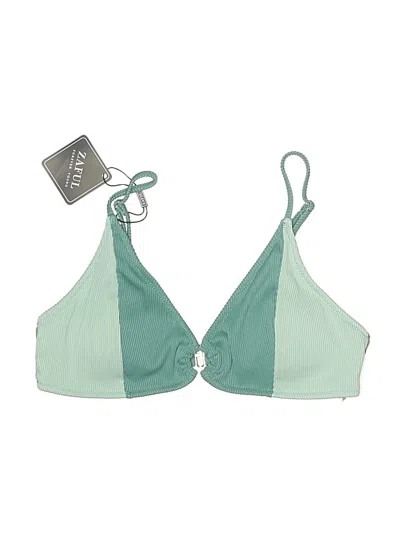Pre-owned Zaful Swimsuit Top Green Swimwear