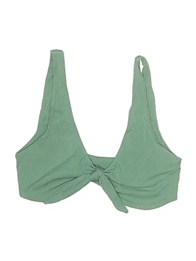Pre-owned Zaful Swimsuit Top Green Swimwear