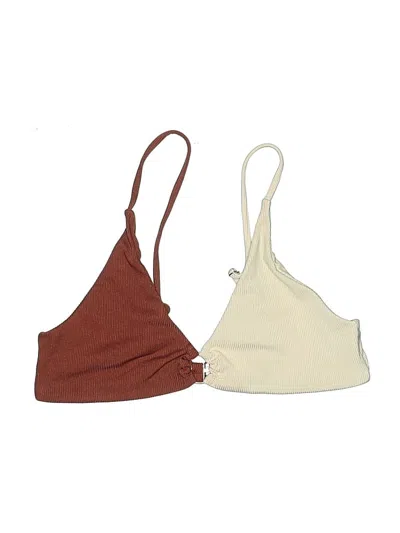 Pre-owned Zaful Swimsuit Top Ivory Swimwear
