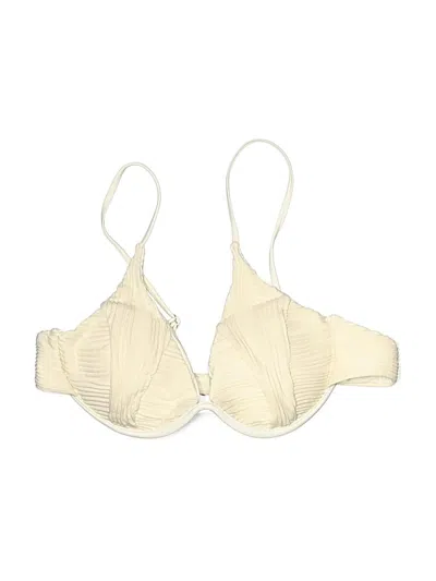 Pre-owned Zaful Swimsuit Top Ivory Swimwear