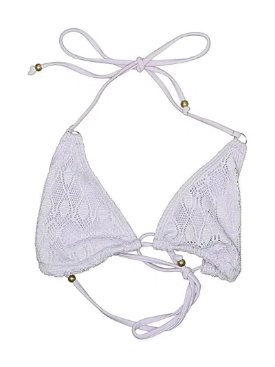Pre-owned Zaful Swimsuit Top Purple Swimwear