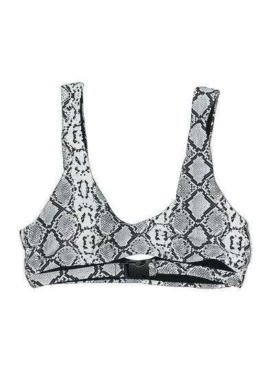 Pre-owned Zaful Swimsuit Top Silver Swimwear