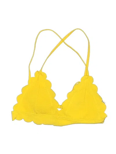 Pre-owned Zaful Swimsuit Top Yellow Swimwear