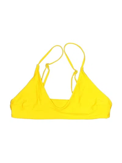 Pre-owned Zaful Swimsuit Top Yellow Swimwear