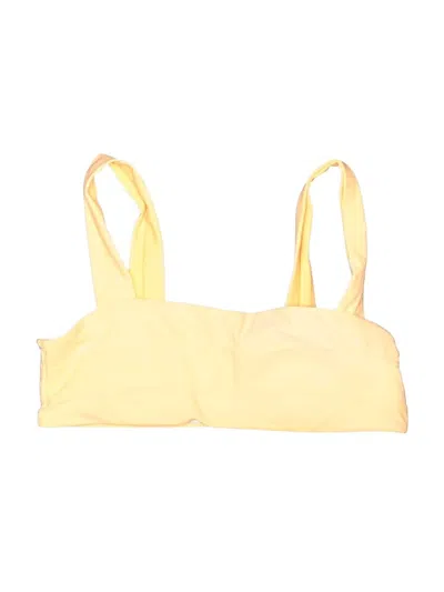 Pre-owned Zaful Swimsuit Top Yellow Swimwear