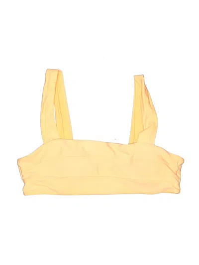 Pre-owned Zaful Swimsuit Top Yellow Swimwear