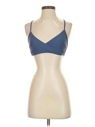 Pre-owned Zaful Tank Top Blue Strapless Neckline Tops