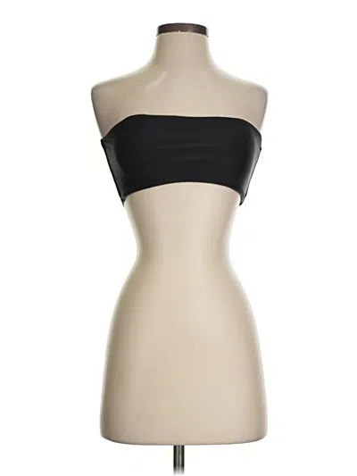 Pre-owned Zaful Tube Top Black Strapless Neckline Tops