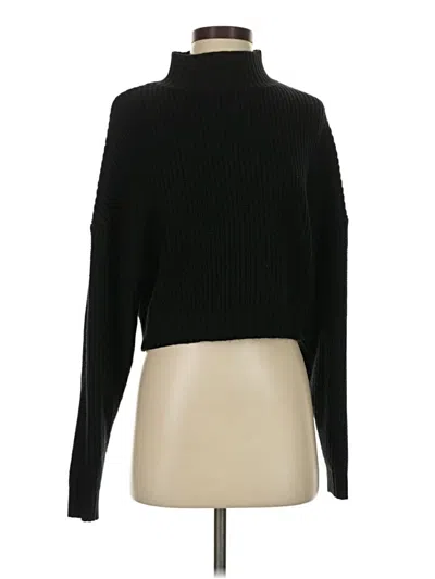 Pre-owned Zaful Turtleneck Sweater In Black