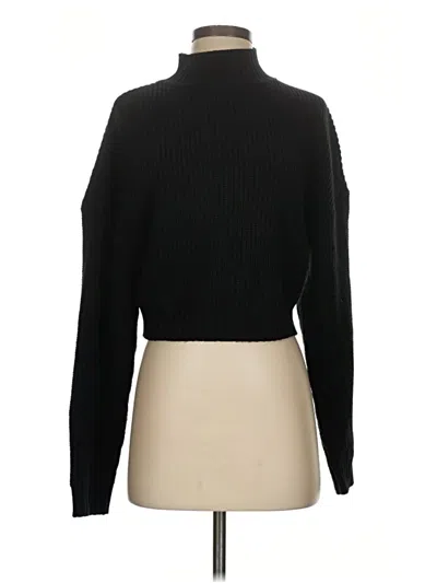 Pre-owned Zaful Turtleneck Sweater In Black