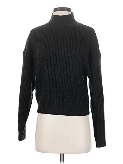 Pre-owned Zaful Turtleneck Sweater In Black