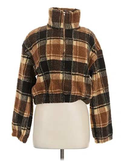 Zaful Turtleneck Sweater In Brown