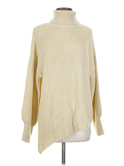 Pre-owned Zaful Turtleneck Sweater In Ivory