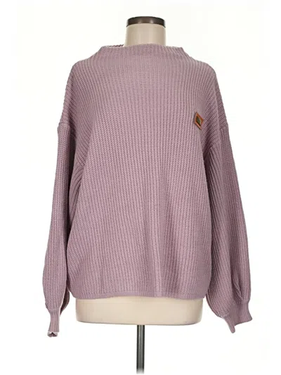 Pre-owned Zaful Turtleneck Sweater In Purple