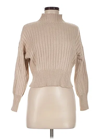 Pre-owned Zaful Turtleneck Sweater In Tan