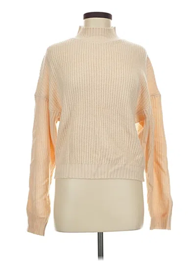 Pre-owned Zaful Turtleneck Sweater In Tan