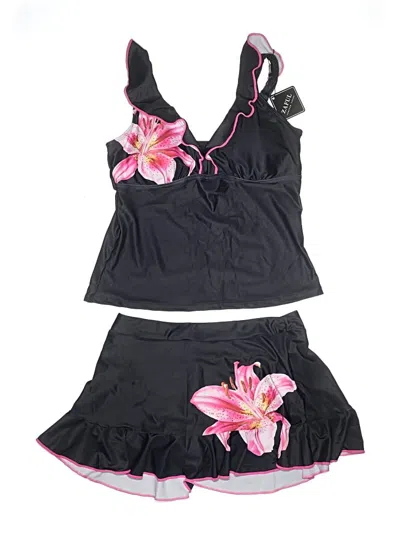 Pre-owned Zaful Two Piece Swimsuit In Black