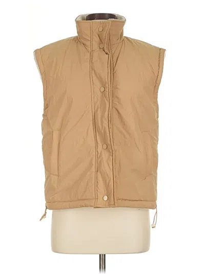 Pre-owned Zaful Vest In Brown