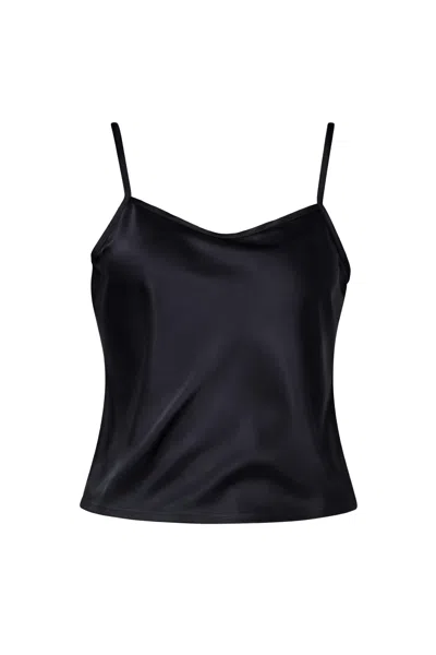 Zafur Women's Black  Cami In Caviar