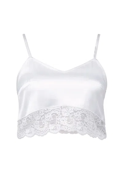 Zafur Women's Half Cami In Snow White