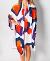 Zags Gameday Cheetah Poncho In Orange In Orange