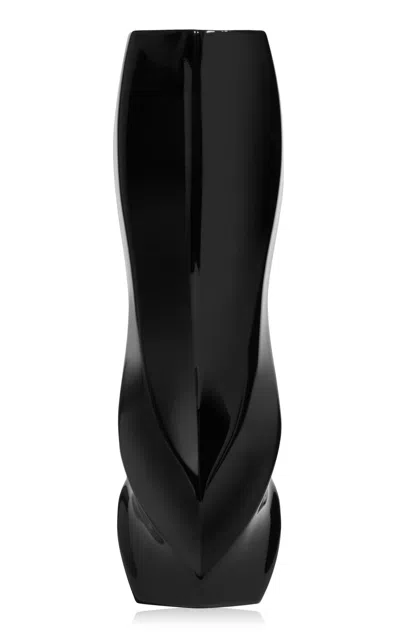 Zaha Hadid - Braid Vase; Waist; Black - Black