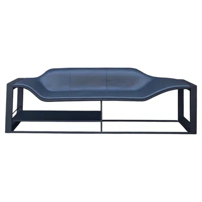 Pre-owned Zaha Hadid Bucefalo Sofa By Daniele Canova, Black Minimalist Multifunction Design, 2010s