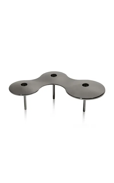Zaha Hadid - Cell Candle Holder; Black - Black In Gray