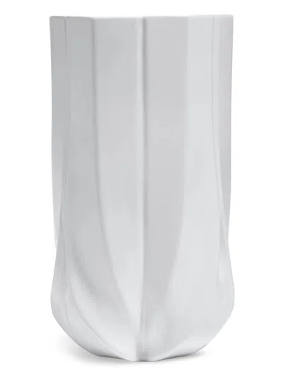 Zaha Hadid Design Braid Porcelain Vase In White