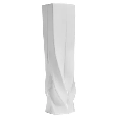 Pre-owned Zaha Hadid Design - Braid Vase Tall - White