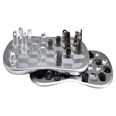 Pre-owned Zaha Hadid Design - Field Of Towers Chess Set / Limited Edition.100 - Silver