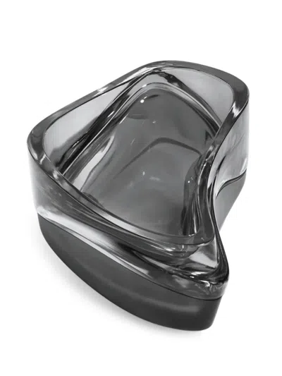 Zaha Hadid Design Plex Stackable Crystal Glass Vessel In Gray