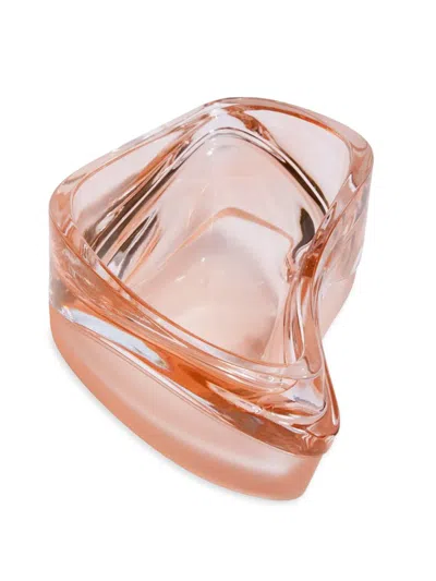 Zaha Hadid Design Plex Stackable Crystal Glass Vessel In Pink