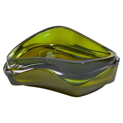 Pre-owned Zaha Hadid Design - Plex Vessel, Set Of 2 - Olive In Brown