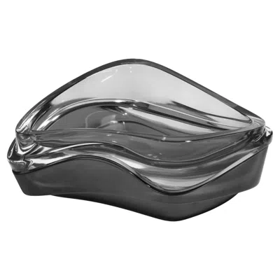 Pre-owned Zaha Hadid Design - Plex Vessel, Set Of 2 - Smoke In Black