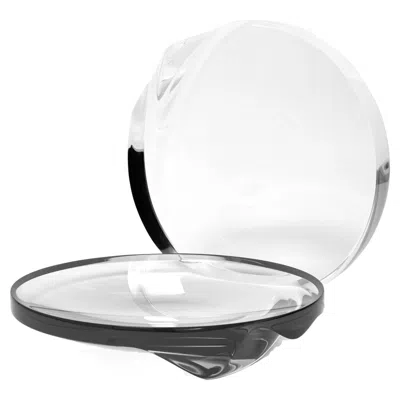 Pre-owned Zaha Hadid Design - Serenity Centrepiece / Ltd Edition.50 - Small / Clear Smoke In Black
