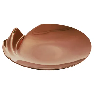 Pre-owned Zaha Hadid Design - Serenity Platter / Medium D 25 Cm / Rose Gold In Red