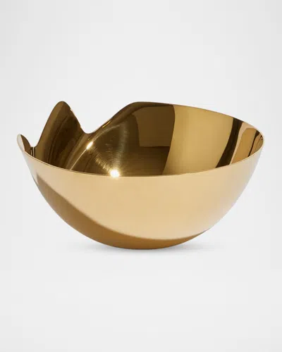 Zaha Hadid Design Serenity Stainless Steel Bowl In Gold