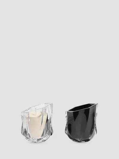 Zaha Hadid Design Shimmer Scented Candle 2-piece Set In White Black