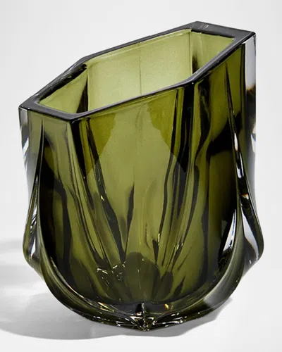 Zaha Hadid Design Shimmer Tealight Candle Holder In Animal Print